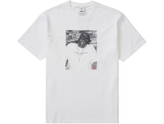 Supreme Jordan Biggie S/S Top White