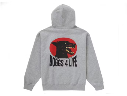 Supreme Doggs Hooded Sweatshirt Heather Grey