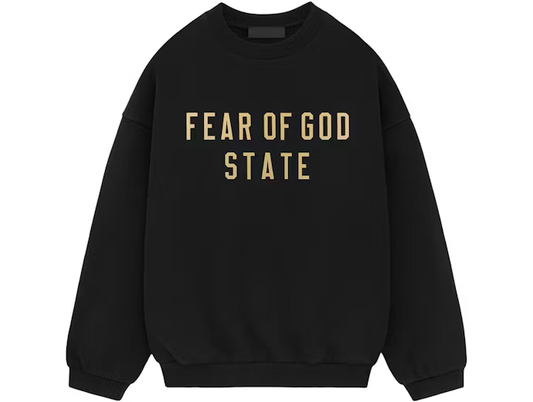 Fear of God Essentials Fleece Crewneck Black