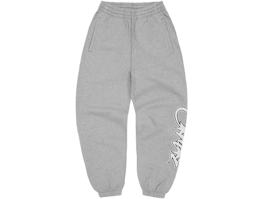 Corteiz Satin Allstarz Applique Bottoms Grey