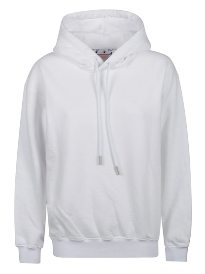 Off-White White logo print hoodie