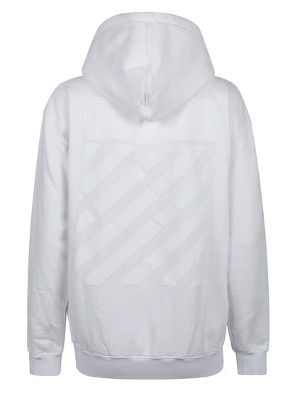 Off-White White logo print hoodie