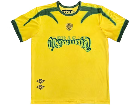 Travis Scott Brazil Soccer Jersey Yellow