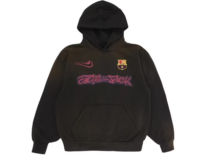 Travis Scott x FC Barcelona Spray Logo Hoodie