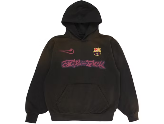 Travis Scott x FC Barcelona Spray Logo Hoodie