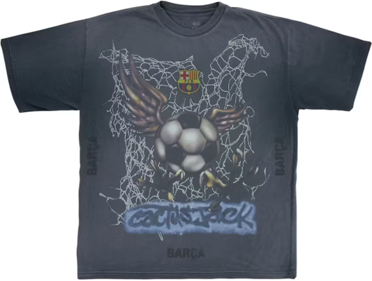 Travis Scott x FC Barcelona Washed Spray Logo Tee