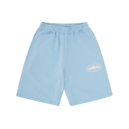 Cortiez Island Puff Print Sweatshort Baby Blue