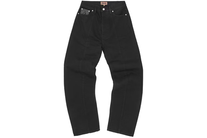 Corteiz C-Star Stitch-Down Jeans Triple Black