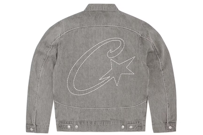 Corteiz C-Star Denim Trucker Jacket Grey
