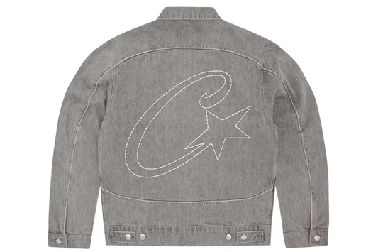 Corteiz C-Star Denim Trucker Jacket Grey