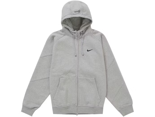 Supreme Nike Zip Up Hooded Sweatshirt Heather Grey