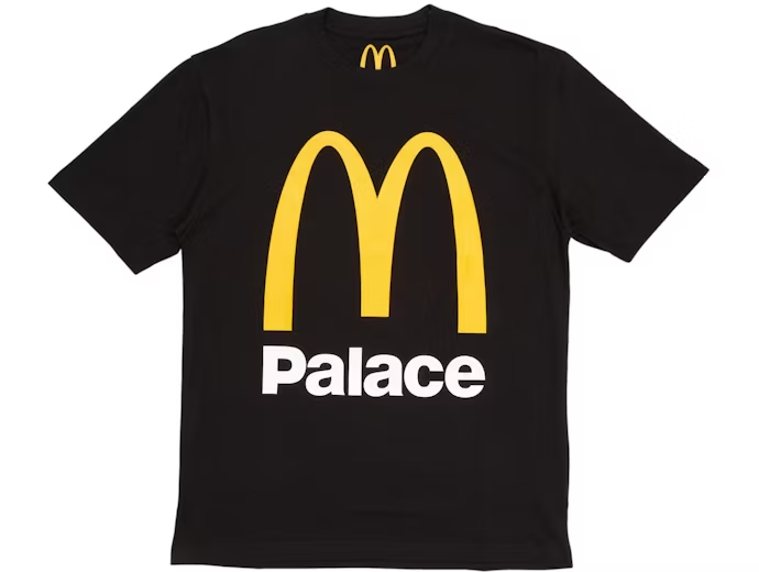 Palace x McDonald's Logo T-shirt Black