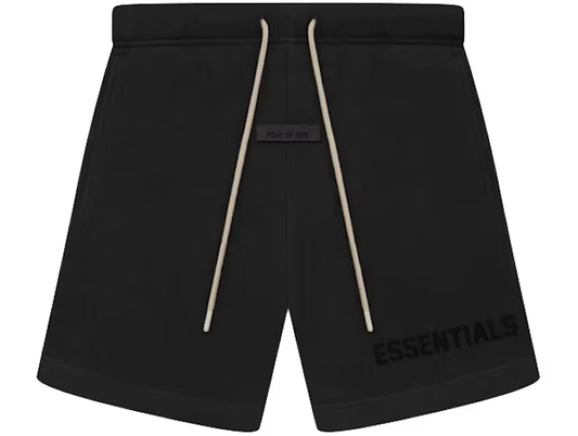 Fear of God Essentials Cream Drawstring Sweatshort Jet Black