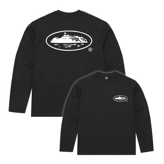 Corteiz OG Island Longsleeve Tee Black
