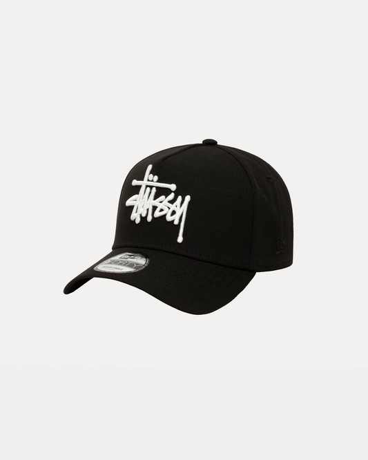 Stussy New Era 9Frty Basic Snapback Cap Black
