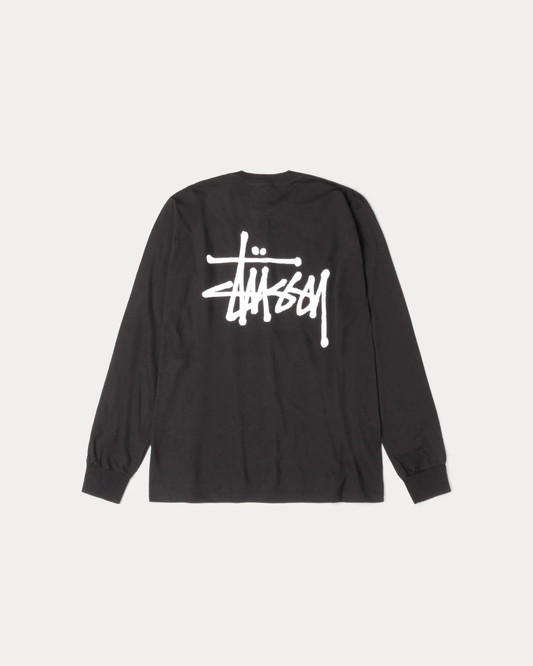 Stussy Basic LS Tee Black