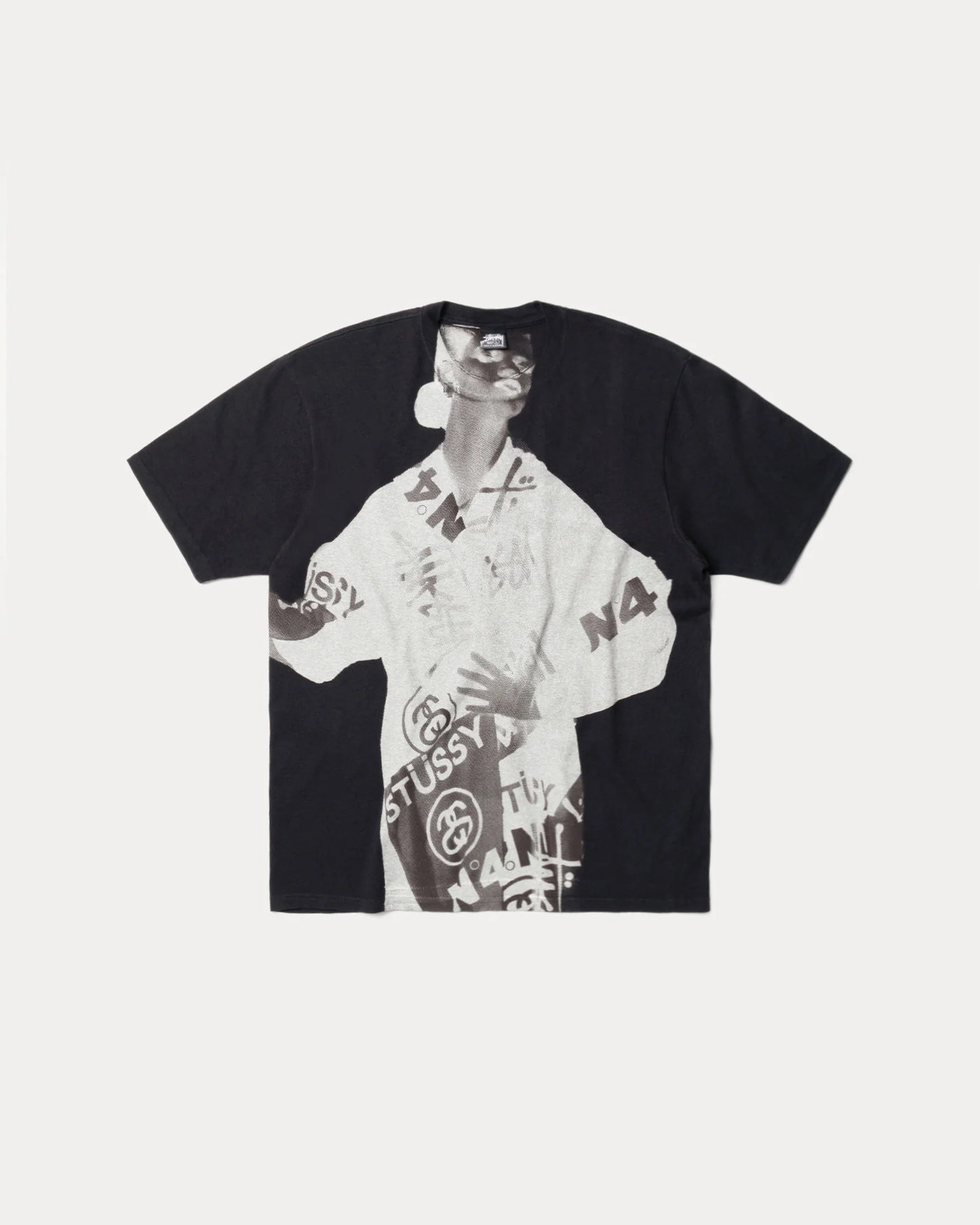 Stussy Lady Paris Pigment Dyed T-shirt Black