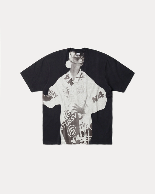 Stussy Lady Paris Pigment Dyed T-shirt Black
