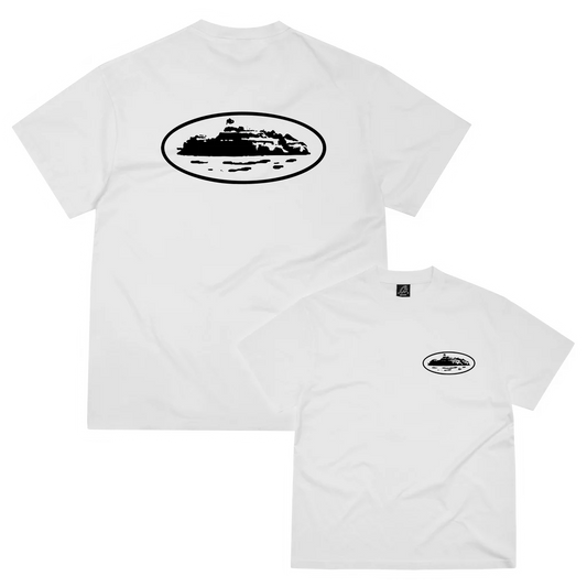 Corteiz OG Island Logo Tee White