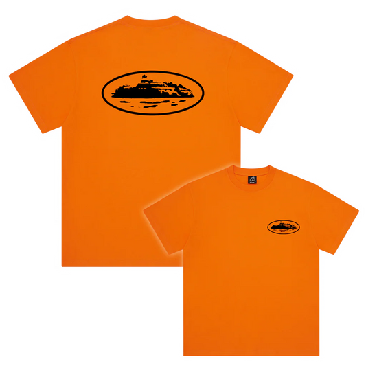 Corteiz OG Island Logo Tee Orange
