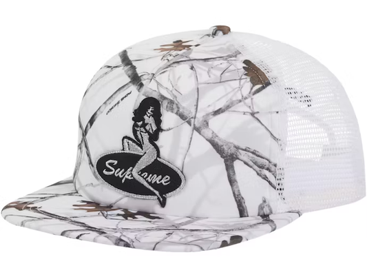 Supreme Pinup Mesh Back 5-Panel White Camo