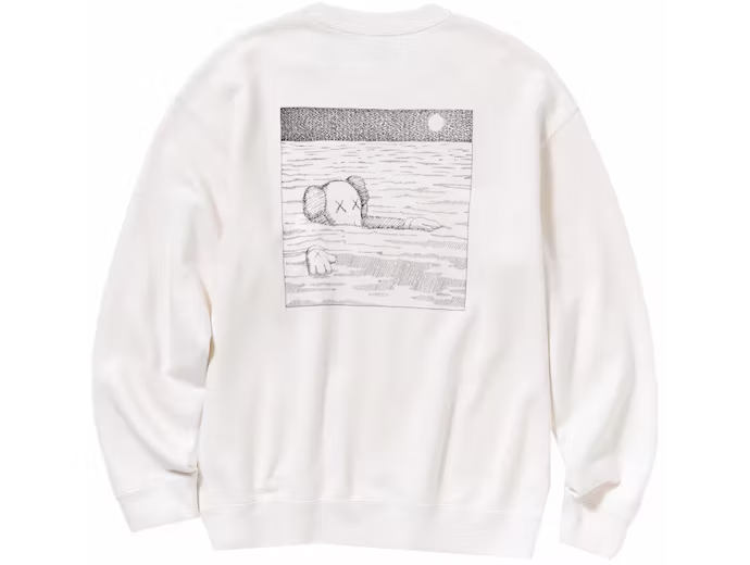 KAWS x Uniqlo Longsleeve Sweatshirt (US Sizing) Off White
