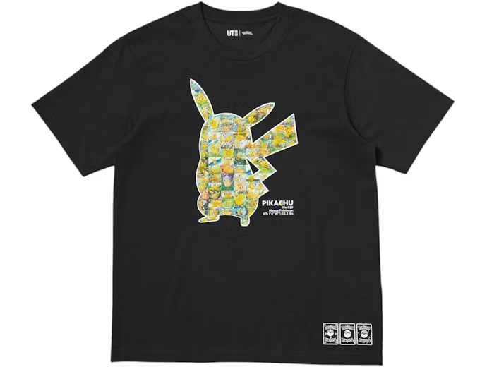 Uniqlo x Pokemon UT Graphic T-Shirt Black Pikachu
