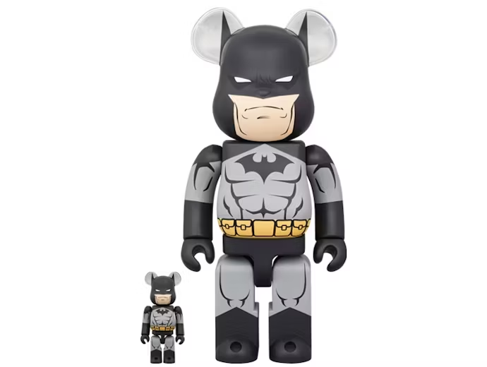 Bearbrick Batman Hush 100% & 400% Set Black