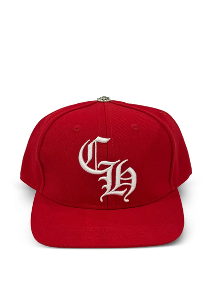 Chrome Hearts CH Logo Baseball Cap Red