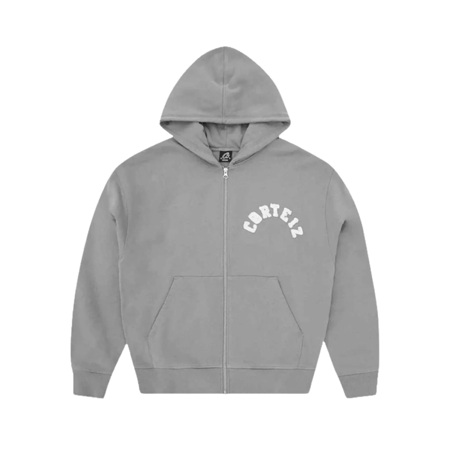 Corteiz Colly Arch Zip Hoodie Pewter Grey
