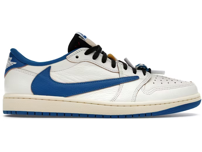 Jordan 1 Retro Low OG SP Fragment x Travis Scott Sail Military Blue