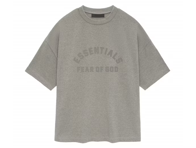 Fear of God Essentials Heavy Jersey Crewneck Tee Heather Grey