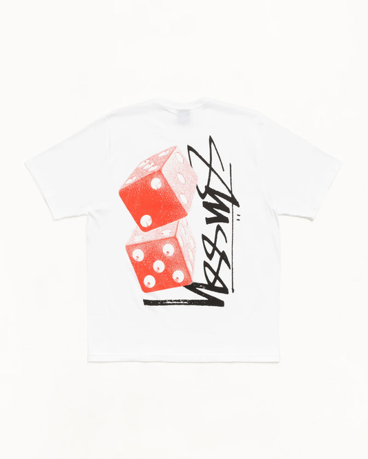 Stussy Tall Dice Tee White