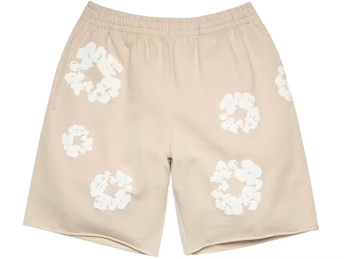 Denim Tears Cotton Wreath Sweatshorts Cream