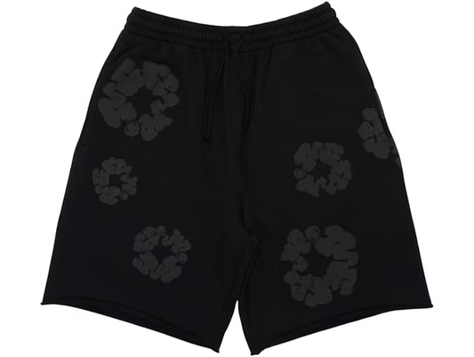Denim Tears Mono Wreath Sweatshorts Black