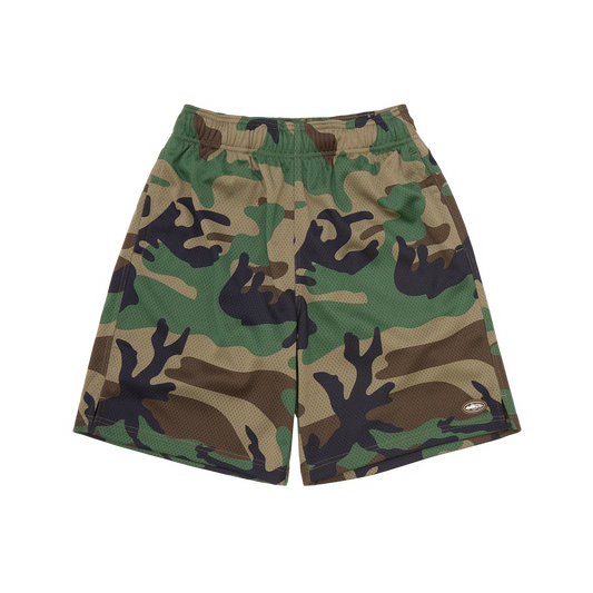 Corteiz Mini Island Mesh Short Woodland Camo
