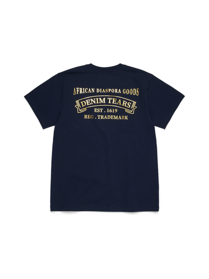Denim Tears ADG Banner Tee Navy