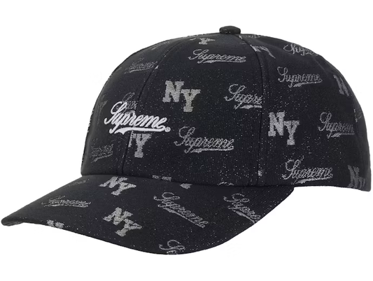 Supreme Monogram 6-Panel Black