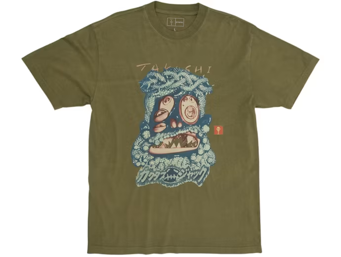 Cactus Jack x Murakami Melted Utopia Dream Zodiac Tee Olive