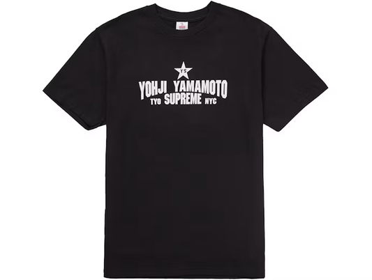 Supreme Y's by Yohji Yamamoto Star Tee Black