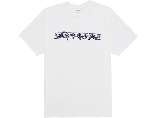 Supreme Skulls Spellout Tee White