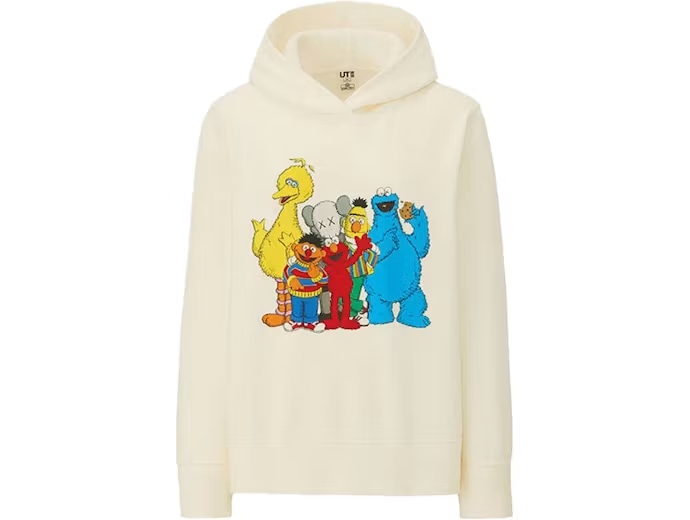 KAWS x Uniqlo x Sesame Street Group #2 Hoodie (US Womens Sizing) Natural
