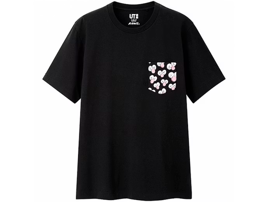KAWS x Uniqlo BFF Pocket Tee Black