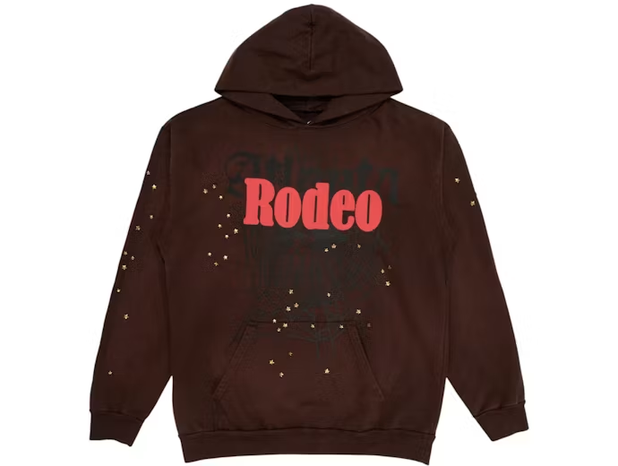 Travis Scott Cactus Jack x Sp5der Days Before Rodeo Hoodie Brown