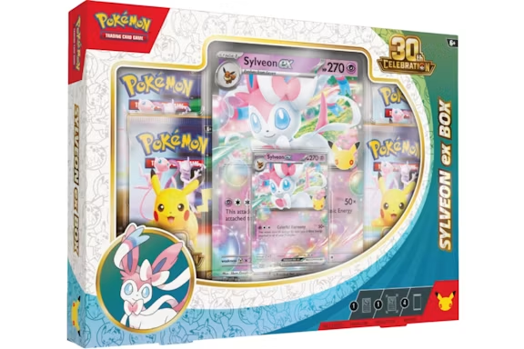 Pokémon TCG 2026 Mega Evolution 30th Celebration Sylveon Ex Box 🇪🇸