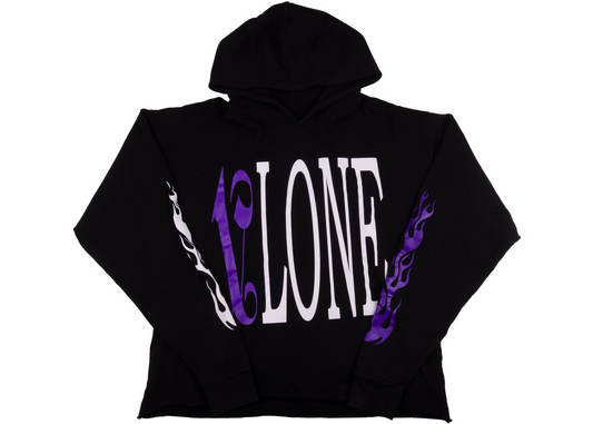 Vlone x Palm Angels Hoodie Black/Purple