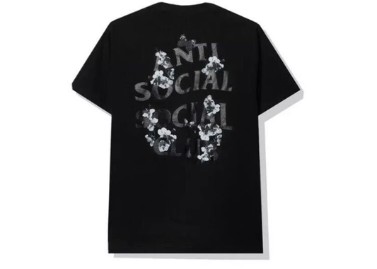 Anti Social Social Club Roses Tee Grey Black